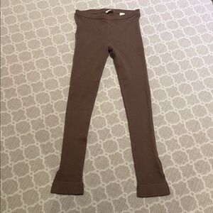Wool brown leggings